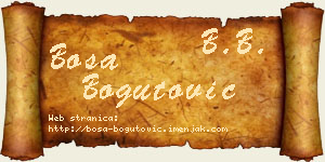 Bosa Bogutović vizit kartica